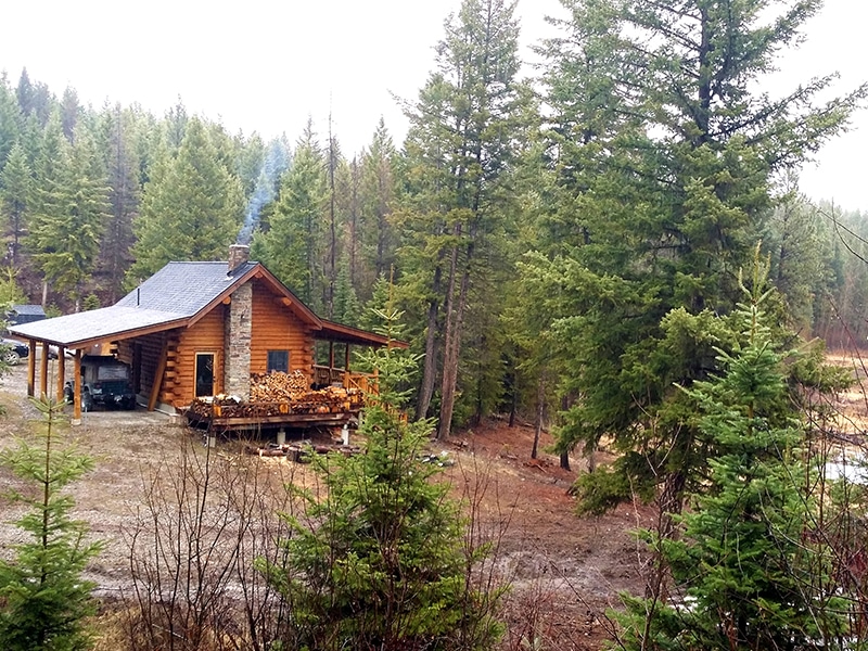 Log Cabin + 320 Acres For Sale, Lost Lake, Montana